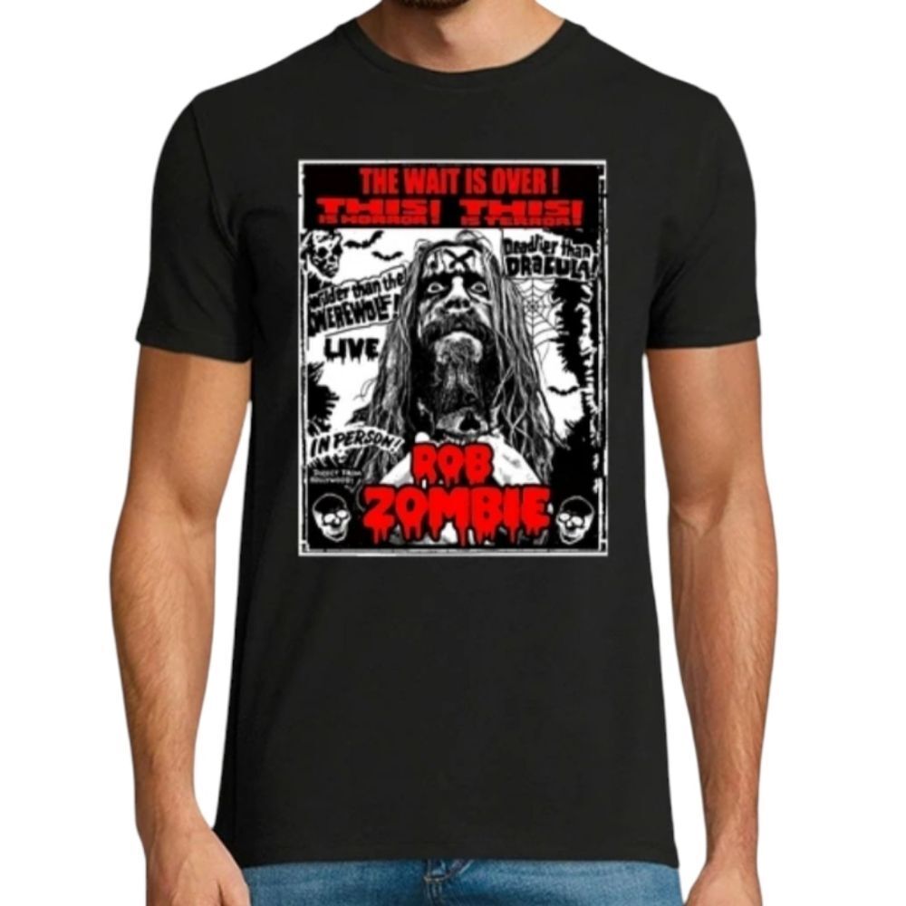 Rob Zombie Deadlier Than Dracula Short Sleeve Crewneck Band TShirt Mens XXL‎